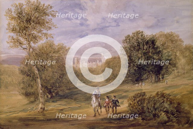 Haddon Hall from the Park, 1831. Creator: David Cox the Elder.