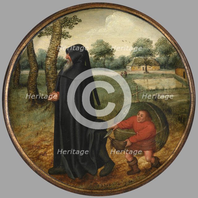 I Mourn Because the World is so Untrustworthy, 1594. Creator: Pieter Brueghel the Younger.