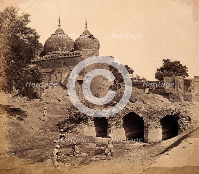 India: a ruined mosque near the 'Custom House' battery, c1858. Creator: Felice Beato.