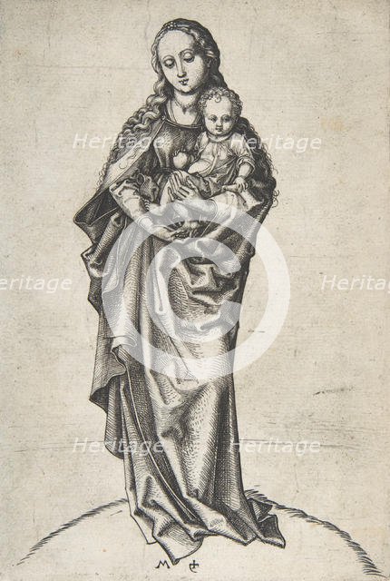 Virgin and Child with an Apple, ca. 1475., ca. 1475. Creator: Martin Schongauer.