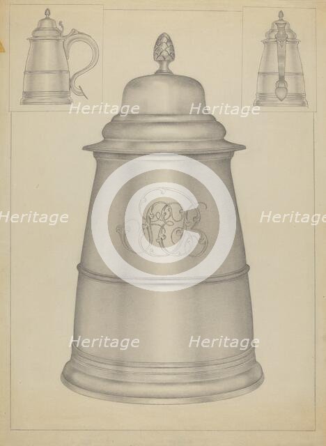 Silver Tankard, c. 1936. Creator: Isidore Steinberg.