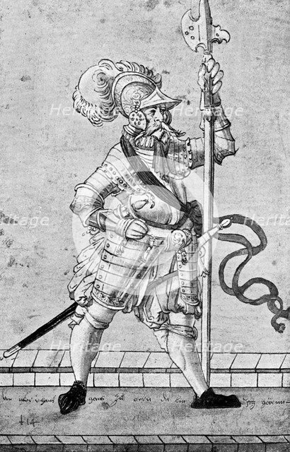 Hans Ganti of Bern, c16th century (1901).Artist: A Landsknecht
