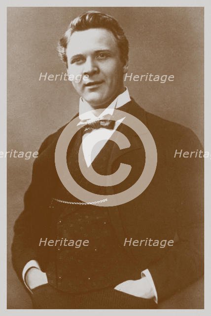 Portrait of the opera singer Feodor Chaliapin (1873–1938). Artist: Anonymous  