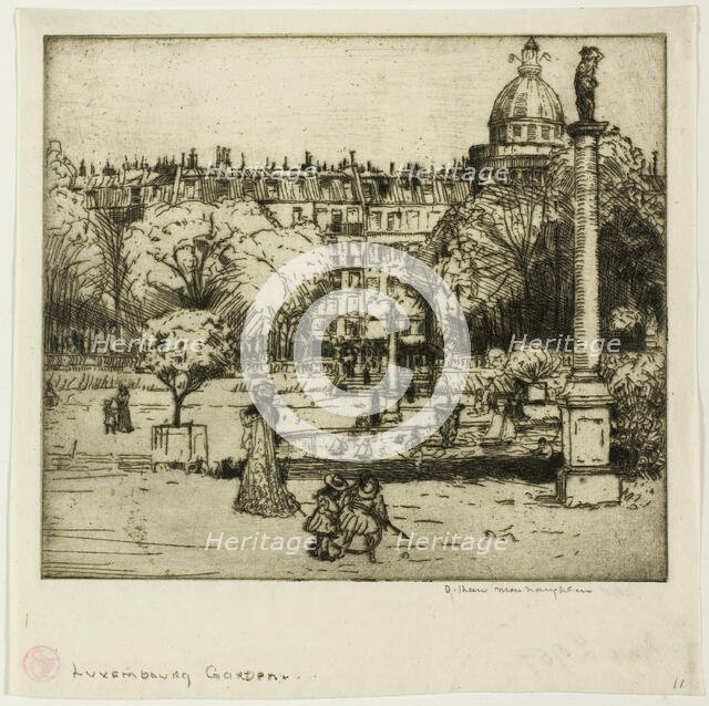 Luxembourg Gardens, Paris, 1900. Creator: Donald Shaw MacLaughlan.