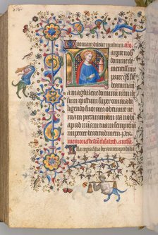Hours of Charles the Noble, King of Navarre (1361-1425), fol. 296v, St. Mary Magdalene, c. 1405. Creator: Master of the Brussels Initials and Associates (French).