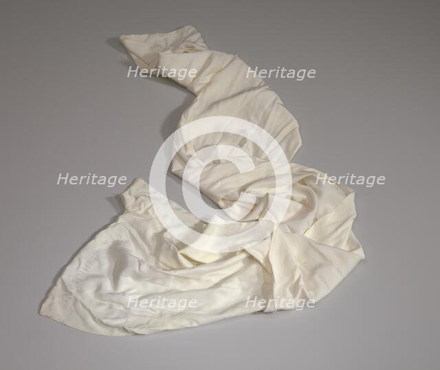 Aviator's silk scarf worn by Lt. Col. Woodrow W. Crockett, ca. 1942. Creator: Unknown.