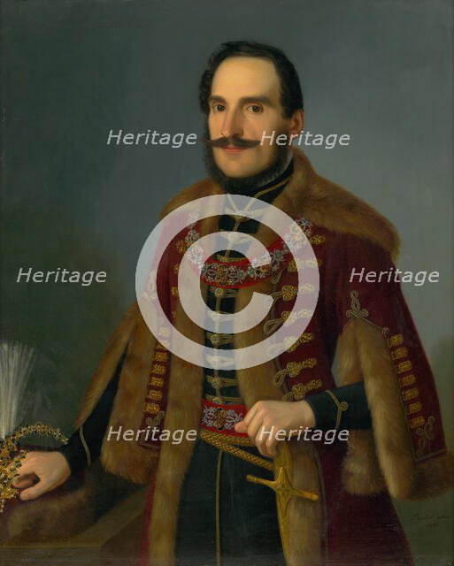 Portrait of Antal Roch, 1846. Creator: Jozef Bozetech Klemens.