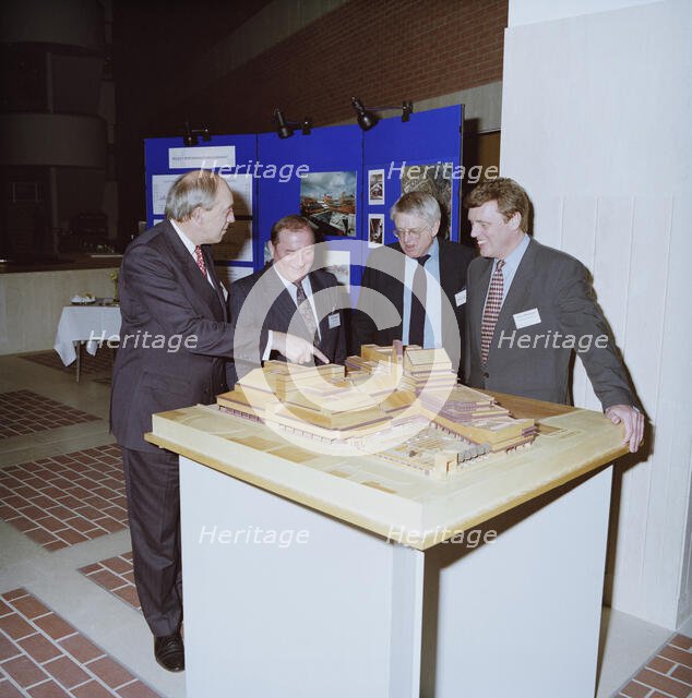 British Library, Euston Road, St Pancras, Camden, London, 06/03/1996. Creator: John Laing plc.
