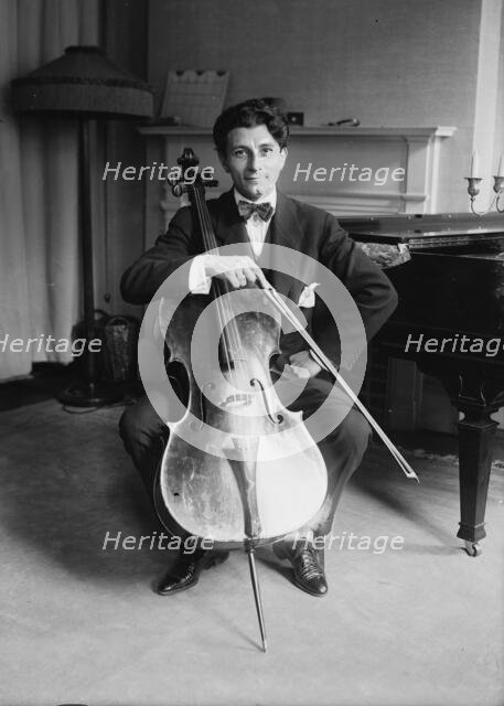 Michael Penha [with cello], between c1915 and c1920. Creator: Bain News Service.