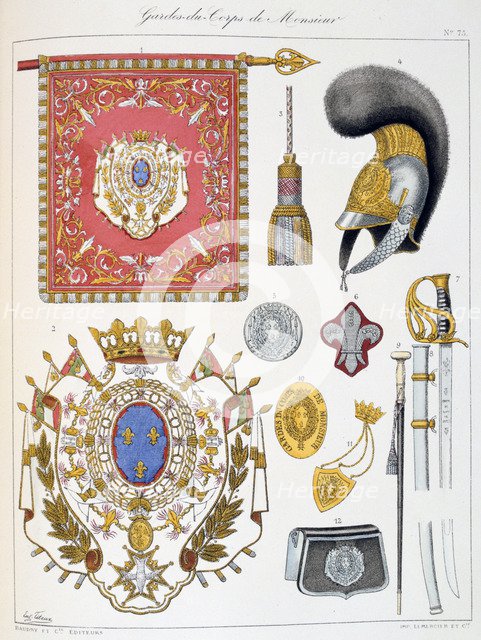 Gardes-du-Corps de Monsieur, Insignia Artist: Eugene Titeux