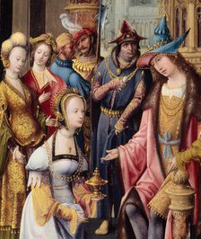King Solomon Receiving the Queen of Sheba, 1515/20. Creator: Master of the Antwerp Adoration.