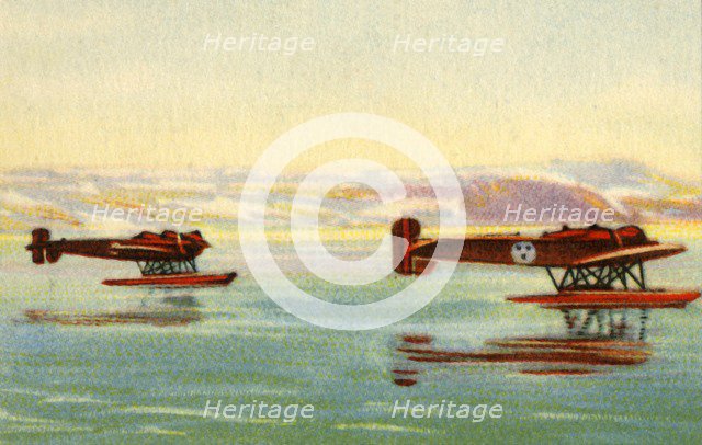 Heinkel HE 5 seaplanes used in the search for Umberto Nobile, North Pole, 1928, (1932). Creator: Unknown.