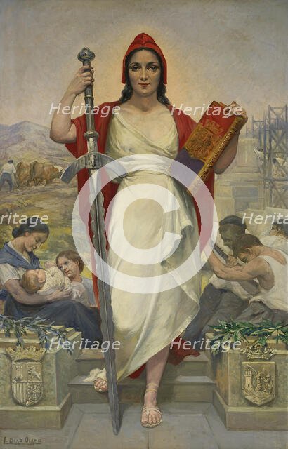 La República, c1932. Creator: Díaz Olano, Ignacio (1860-1937).