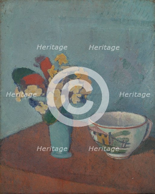 Vase with flowers and cup, 1887. Artist: Bernard, Émile (1868-1941)