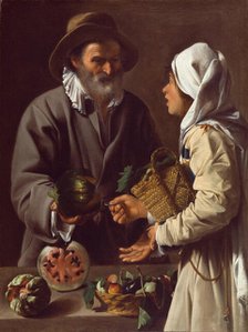The Fruit Vendor, c.between 1615 and 1620. Creator: Pensionante del Saraceni.
