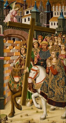Saint Helena and the Emperor Heraclius, 1483-1487. Creator: Jiménez (Ximénez), Miguel (active 1462-1505).