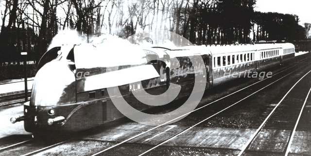 French aero Steam Train, 1950.
