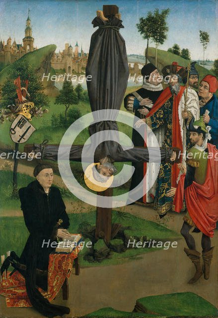 The Crucifixion of Saint Peter with a Donor; The Legend of Saint Anthony Abbot with a Donor... Creator: Northern French Painter (ca. 1450).