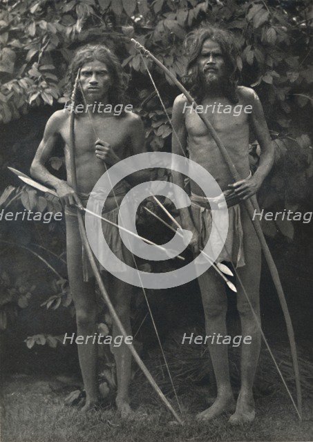 'Wedda mit Bogen und Pfeilen', 1926. Artist: Unknown.