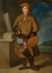 Carolus Linnaeus (1707-1778) in Lappish dress. Creator:  Hoffmann, Martin (After).