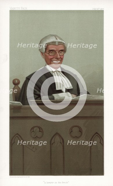 'A Lawyer on the Bench', 1902. Artist: Spy