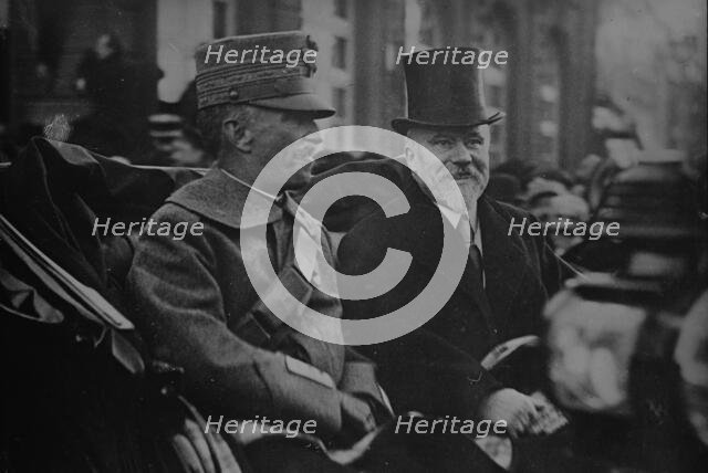King of Italy & Raymond Poincare, 1918. Creator: Bain News Service.