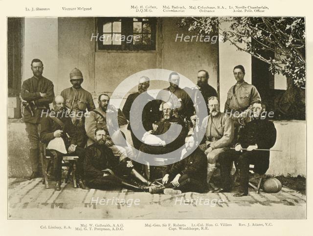 'General Roberts's Staff, Kandahar Expedition', c1880, (1901).   Creator: Bourne & Shepherd.