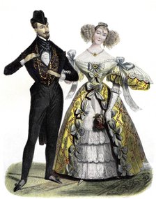 Paris ball dress from the year 1830.