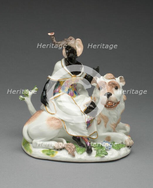 Allegorical Figure Representing Africa, Meissen, 1746. Creator: Meissen Porcelain.