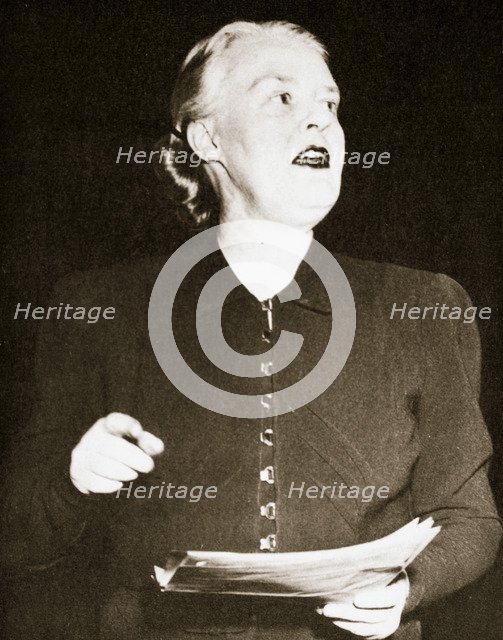 Dorothy Thompson, American journalist, c1930s(?). Artist: Unknown