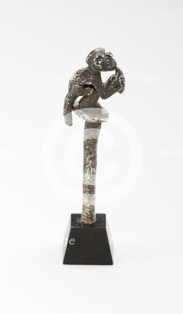 Stopper or Spoon with Figure of Monkey [Broken at Bottom], A.D. 1450/1532. Creator: Unknown.