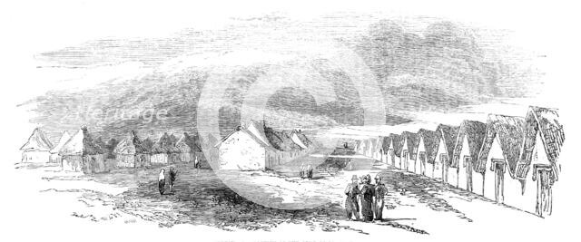 Sketch of a portion of the camp at St. Omer, 1854. Creator: Unknown.