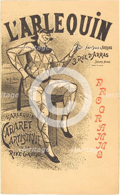 L'Arlequin, 1890s. Creator: Henri-Gabriel Ibels.
