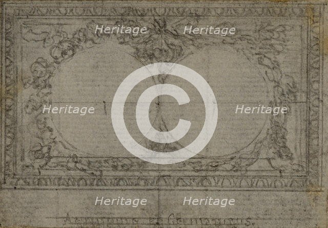 Study for Medallions, in Tacitus "Tibère, ou Les Six Premiers Livres des Annales", Book..., c. 1768. Creator: Hubert Francois Gravelot.