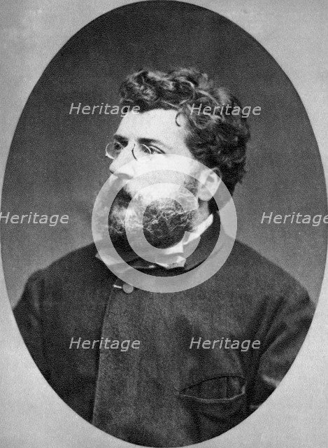 Georges Bizet, French composer, 1874. Artist: Unknown