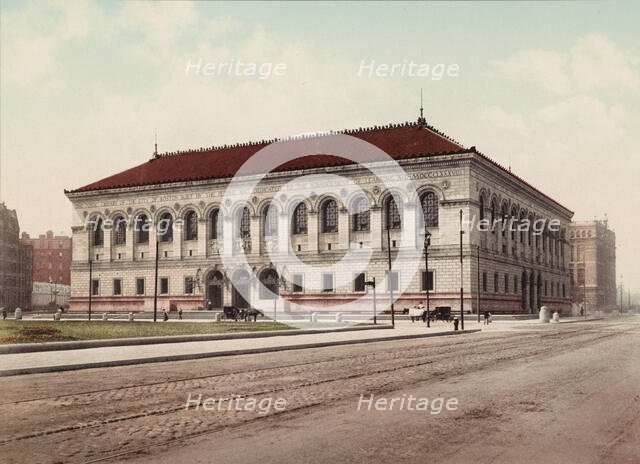 The Public Library of the city of Boston, c1900. Creator: Unknown.