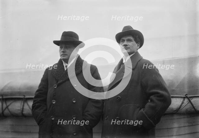 Carl Jorn and Adam Didur, between c1910 and c1915. Creator: Bain News Service.