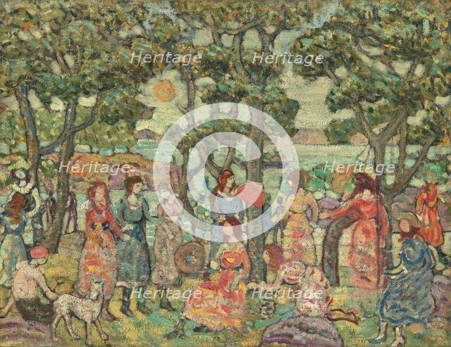 Landscape with Figures, 1921. Creator: Maurice Brazil Prendergast.