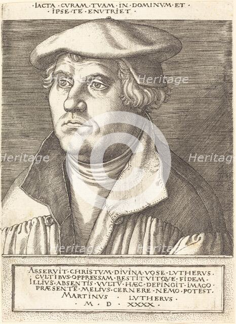 Martin Luther. Creator: Heinrich Aldegrever.