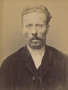 Pourry. François, Nicolas. 58 ans, né à Ars-sur-Moselle (Alsace-Lorraine). Ajusteur. Anarc..., 1894. Creator: Alphonse Bertillon.