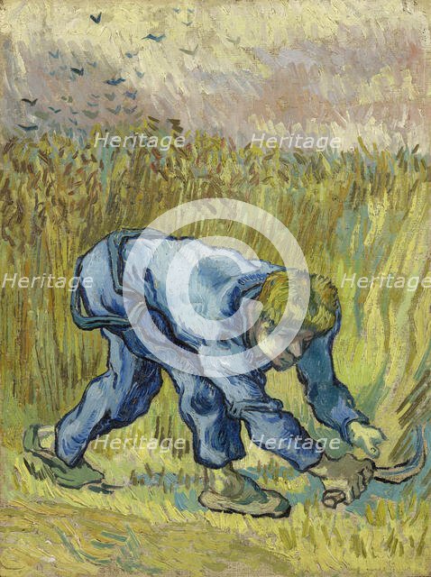 The Reaper (after Millet), 1889. Creator: Gogh, Vincent, van (1853-1890).