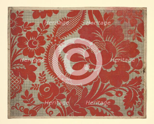 Mise-en-carte (Point-paper), France, 1760/90. Creator: Unknown.