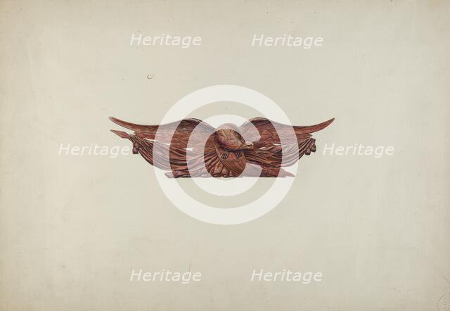 Eagle Stern Piece, c. 1938. Creator: Irving I. Smith.