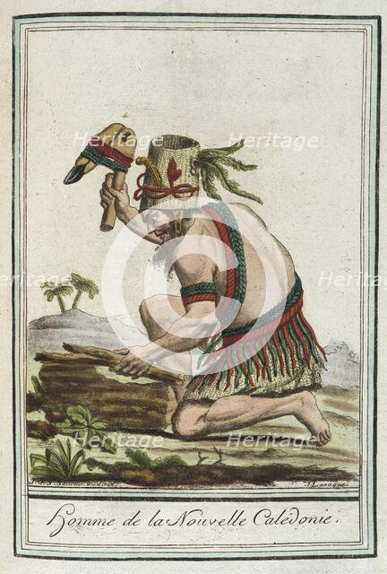 Costumes de Différents Pays, 'Homme de la Nouvelle Calédonie', c1797. Creator: Jacques Grasset de Saint-Sauveur.