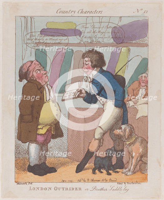 London Outrider, or Brother Saddlebag, September 10, 1799., September 10, 1799. Creator: Thomas Rowlandson.