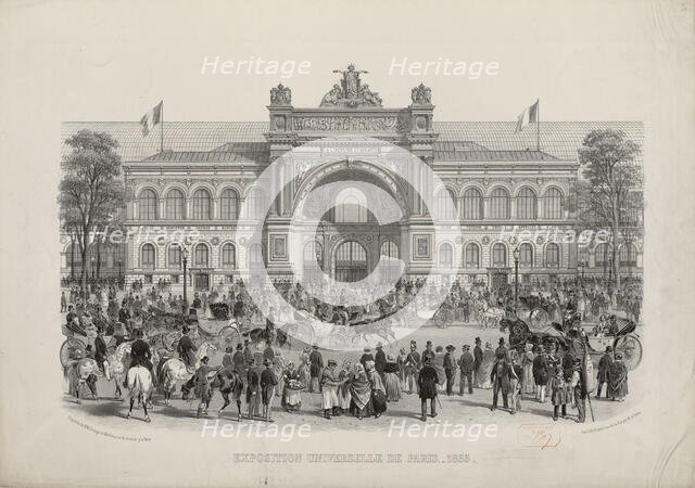The 1855 Exposition Universelle in Paris (Exposition Universelle de 1855), 1855. Creator: Anonymous.