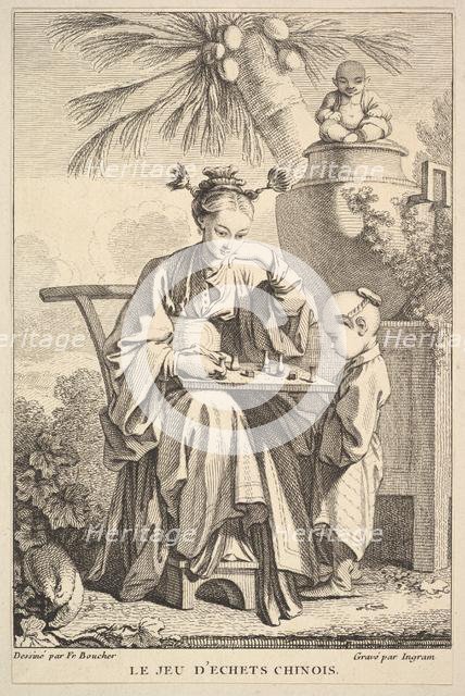 The Game of Chinese Chess, 1741-63. Creator: John Ingram.