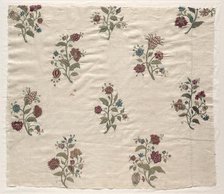 Embroidered Cover, 1700s. Creator: Unknown.