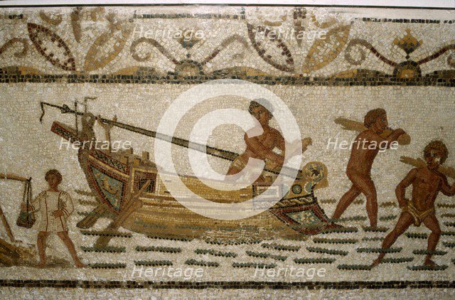Roman Sea mosaic, 2nd-3rd century. Artist: Unknown.