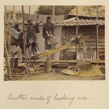 Another Mode of Husking Rice, about 1873-1883. Creator: Shinichi Suzuki I.